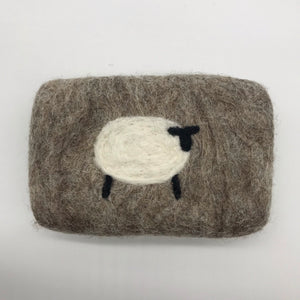 Sheep Felted Soap - natural colours