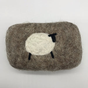 Sheep Felted Soap - natural colours