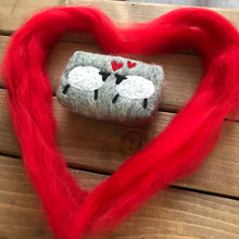 Load image into Gallery viewer, Felted double sheep with hearts
